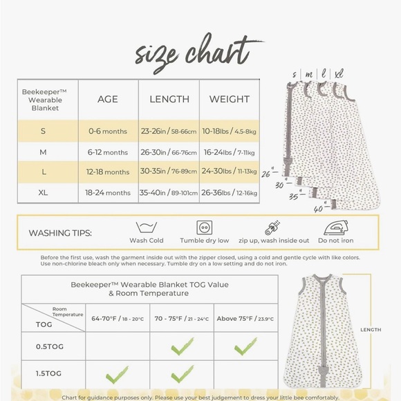 👍*GUC* BURT BEES |12-18 mo| Baby Sleepsack 0,5 TOG ☀️🌳 🆓 in Bundle ‼️read - Picture 10 of 12